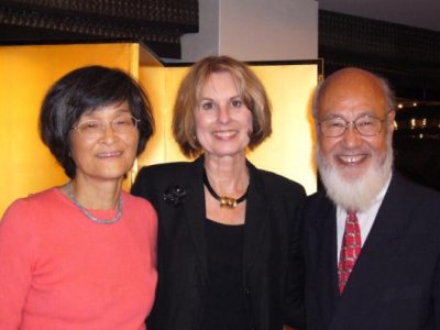 Akiko Yamakawa-san, Carol, and Terayama-sensei